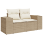 Conjunto de Sofás de Jardín de 9 Piezas con Cojines Beige Ratán de Polietileno Acacia | Foro24.es | Tu tienda online para hogar, jardín y más Foro24.es