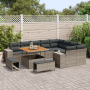 Juego de Sofás de Jardín de 12 Piezas con Cojines Gris Poliratán Acacia von , Outdoor-Sofas - Ref: Foro24-3362038, Preis: 880...