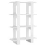 Weißes Regal/Raumteiler 80x30x123,5 cm von vidaXL, Bücherregale und Regale - Ref: Foro24-811574, Preis: 49,39 €, Rabatt: %
