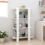 Weißes Regal/Raumteiler 80x30x123,5 cm von vidaXL, Bücherregale und Regale - Ref: Foro24-811574, Preis: 49,94 €, Rabatt: %