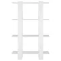 Weißes Regal/Raumteiler 80x30x123,5 cm von vidaXL, Bücherregale und Regale - Ref: Foro24-811574, Preis: 49,39 €, Rabatt: %
