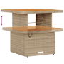 Juego de Sofá de Jardín de 10 Piezas con Cojines Beige de Poliratán y Acacia | Foro24.es | Tu tienda online para hogar, jardín y más Foro24.es