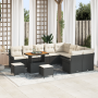 Conjunto de Sofá de Jardín de 12 Piezas con Cojines Ratán Poliéster Negro Acacia by , Outdoor sofas - Ref: Foro24-3362175, Pr...