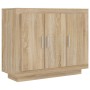 Sonoma oak plywood sideboard 92x35x75 cm by vidaXL, Sideboards - Ref: Foro24-811838, Price: 87,07 €, Discount: %