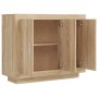 Sonoma oak plywood sideboard 92x35x75 cm by vidaXL, Sideboards - Ref: Foro24-811838, Price: 87,07 €, Discount: %