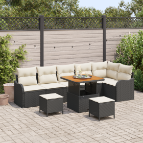Conjunto de Sofá de Jardín de 9 Piezas con