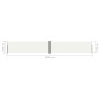 Cremefarbene einziehbare Seitenmarkise 180 x 1200 cm von vidaXL, Sonnenschirme - Ref: Foro24-318073, Preis: 124,21 €, Rabatt: %