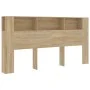 Mueble cabecero color roble Sonoma 200x18,5x104,5 cm de vidaXL, Cabeceros y pies de cama - Ref: Foro24-811955, Precio: 87,07 ...