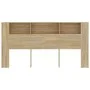 Mueble cabecero color roble Sonoma 200x18,5x104,5 cm de vidaXL, Cabeceros y pies de cama - Ref: Foro24-811955, Precio: 87,07 ...
