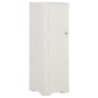 Armario de plástico diseño madera blanco angora 40x43x125 cm