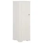 Armario de plástico diseño madera blanco angora 40x43x125 cm de vidaXL, Taquillas y armarios de almacenamiento - Ref: Foro24-...