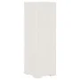 Kunststoff-Kleiderschrank im Angora-Design aus weißem Holz, 40 x 43 x 125 cm von vidaXL, Schließfächer und Lagerschränke - Re...