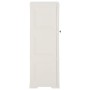 Armario de plástico diseño madera blanco angora 40x43x125 cm