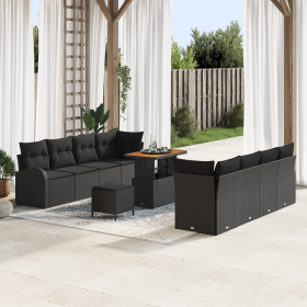 Conjunto de Sofá de Jardín de 11 Piezas con