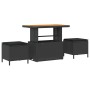 Sofá de Jardín de 8 Piezas con Cojines Negro Poliratán Acacia by , Outdoor sofas - Ref: Foro24-3362394, Price: 522,90 €, Disc...