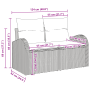 Juego de Sofá de Jardín de 9 Piezas con Cojines Ratán Negro Acacia by , Outdoor sofas - Ref: Foro24-3362399, Price: 576,79 €,...