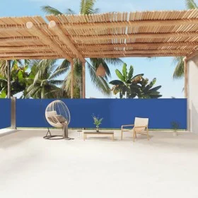 Blaue ausfahrbare Seitenmarkise 140x1200 cm von vidaXL, Sonnenschirme - Ref: Foro24-318064, Preis: 110,75 €, Rabatt: %