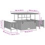 Sofás de Jardín de 13 Piezas con Cojines Gris de Ratán y Poliéster by , Outdoor sofas - Ref: Foro24-3362448, Price: 940,24 €,...
