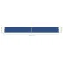 Blaue ausfahrbare Seitenmarkise 140x1200 cm von vidaXL, Sonnenschirme - Ref: Foro24-318064, Preis: 110,75 €, Rabatt: %