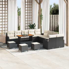 Conjunto de Sofá de Jardín de 14 Piezas con