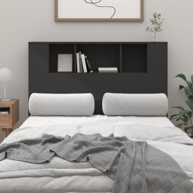 Schwarzes Kopfteilmöbel 120x18,5x102,5 cm von vidaXL, Kopf- und Fußteile - Ref: Foro24-811917, Preis: 58,16 €, Rabatt: %