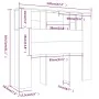 Schwarzes Kopfteilmöbel 120x18,5x102,5 cm von vidaXL, Kopf- und Fußteile - Ref: Foro24-811917, Preis: 57,45 €, Rabatt: %