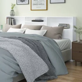 Mueble cabecero blanco 220x19x103,5 cm de vidaXL, Cabeceros y pies de cama - Ref: Foro24-811898, Precio: 78,06 €, Descuento: %