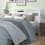 Weißes Kopfteilmöbel 220x19x103,5 cm von vidaXL, Kopf- und Fußteile - Ref: Foro24-811898, Preis: 79,05 €, Rabatt: %