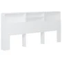 Mueble cabecero blanco 220x19x103,5 cm de vidaXL, Cabeceros y pies de cama - Ref: Foro24-811898, Precio: 78,05 €, Descuento: %