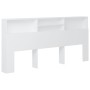 Weißes Kopfteilmöbel 220x19x103,5 cm von vidaXL, Kopf- und Fußteile - Ref: Foro24-811898, Preis: 79,05 €, Rabatt: %
