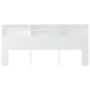 Mueble cabecero blanco 220x19x103,5 cm de vidaXL, Cabeceros y pies de cama - Ref: Foro24-811898, Precio: 78,05 €, Descuento: %