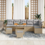 Juego de Sofas de Jardín de 9 Piezas con Cojines Beige Ratán Polipropileno | Foro24.es | Tu tienda online para hogar, jardín y más Foro24.es