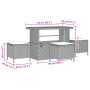 Conjunto de Sofás de Jardín de 10 Piezas con Cojines Negro Poliratán Acacia by , Outdoor sofas - Ref: Foro24-3362550, Price: ...
