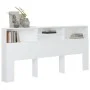 Mueble cabecero blanco 220x19x103,5 cm de vidaXL, Cabeceros y pies de cama - Ref: Foro24-811898, Precio: 78,05 €, Descuento: %