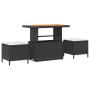 Juego de Sofá de Jardín de 12 Piezas con Cojines Poliratán Negro Acacia by , Outdoor sofas - Ref: Foro24-3362565, Price: 690,...