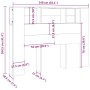 Mueble cabecero blanco 140x18,5x104,5 cm de vidaXL, Cabeceros y pies de cama - Ref: Foro24-811925, Precio: 70,75 €, Descuento: %
