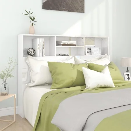 Glossy white headboard furniture 140x19x103.5 cm by vidaXL, Headboards and footboards - Ref: Foro24-811868, Price: 76,11 €, D...