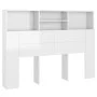 Glänzend weißes Kopfteilmöbel 140x19x103,5 cm von vidaXL, Kopf- und Fußteile - Ref: Foro24-811868, Preis: 75,13 €, Rabatt: %