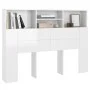 Glänzend weißes Kopfteilmöbel 140x19x103,5 cm von vidaXL, Kopf- und Fußteile - Ref: Foro24-811868, Preis: 75,13 €, Rabatt: %