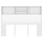 Glänzend weißes Kopfteilmöbel 140x19x103,5 cm von vidaXL, Kopf- und Fußteile - Ref: Foro24-811868, Preis: 75,13 €, Rabatt: %