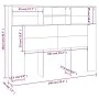 Glänzend weißes Kopfteilmöbel 140x19x103,5 cm von vidaXL, Kopf- und Fußteile - Ref: Foro24-811868, Preis: 75,13 €, Rabatt: %