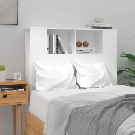Glänzend weißes Kopfteilmöbel 100x18,5x104,5 cm von vidaXL, Kopf- und Fußteile - Ref: Foro24-811913, Preis: 58,23 €, Rabatt: %