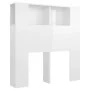 Glänzend weißes Kopfteilmöbel 100x18,5x104,5 cm von vidaXL, Kopf- und Fußteile - Ref: Foro24-811913, Preis: 58,23 €, Rabatt: %