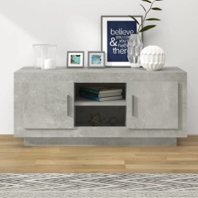 Concrete gray plywood TV cabinet 102x35x45 cm by vidaXL, TV Furniture - Ref: Foro24-811794, Price: 60,94 €, Discount: %
