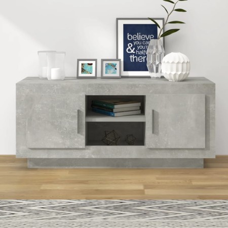 TV-Schrank aus betongrauem Sperrholz, 102 x 35 x 45 cm von vidaXL, TV-Möbel - Ref: Foro24-811794, Preis: 60,94 €, Rabatt: %