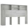 Concrete gray headboard furniture 160x19x103.5 cm by vidaXL, Headboards and footboards - Ref: Foro24-811875, Price: 69,67 €, ...