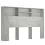 Mueble cabecero gris hormigón 160x19x103,5 cm de vidaXL, Cabeceros y pies de cama - Ref: Foro24-811875, Precio: 69,07 €, Desc...