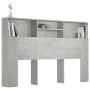 Betongraues Kopfteilmöbel 160x19x103,5 cm von vidaXL, Kopf- und Fußteile - Ref: Foro24-811875, Preis: 69,07 €, Rabatt: %