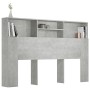 Concrete gray headboard furniture 160x19x103.5 cm by vidaXL, Headboards and footboards - Ref: Foro24-811875, Price: 69,67 €, ...
