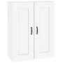Glossy white hanging wall cabinet 69.5x32.5x90 cm by vidaXL, Sideboards - Ref: Foro24-812309, Price: 82,15 €, Discount: %